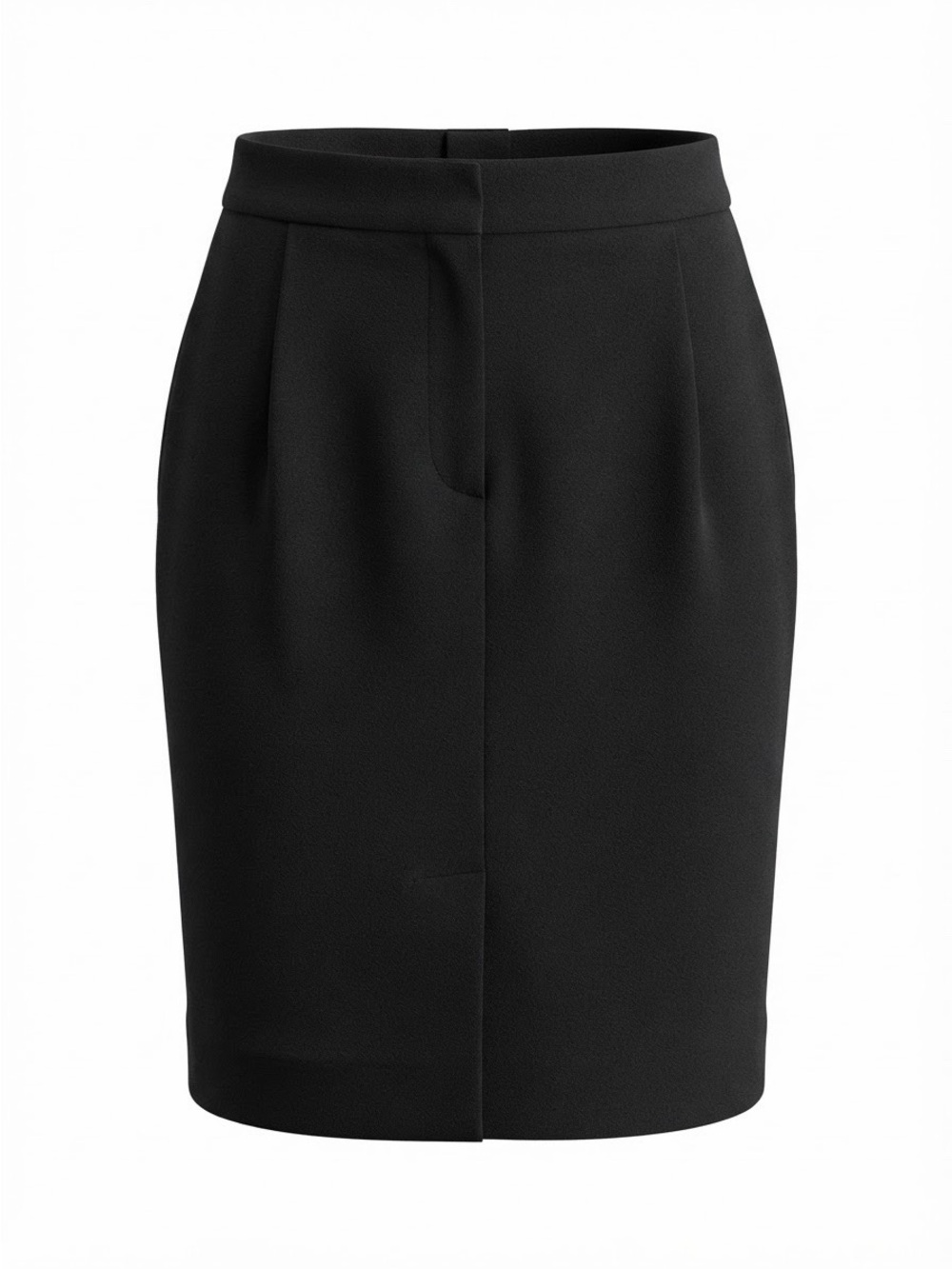 Gucci Silk High Waisted Pencil Skirt Dark Blue